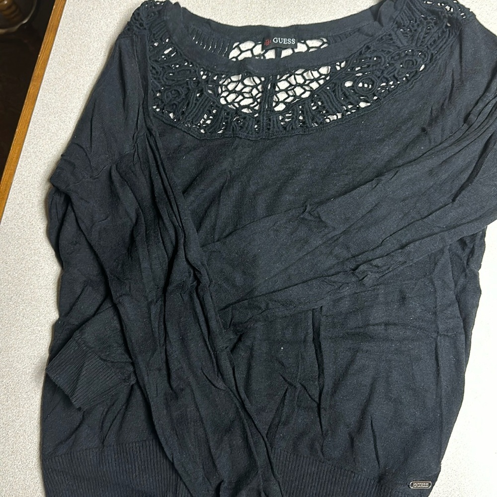 Crochet GUESS light weight sweater